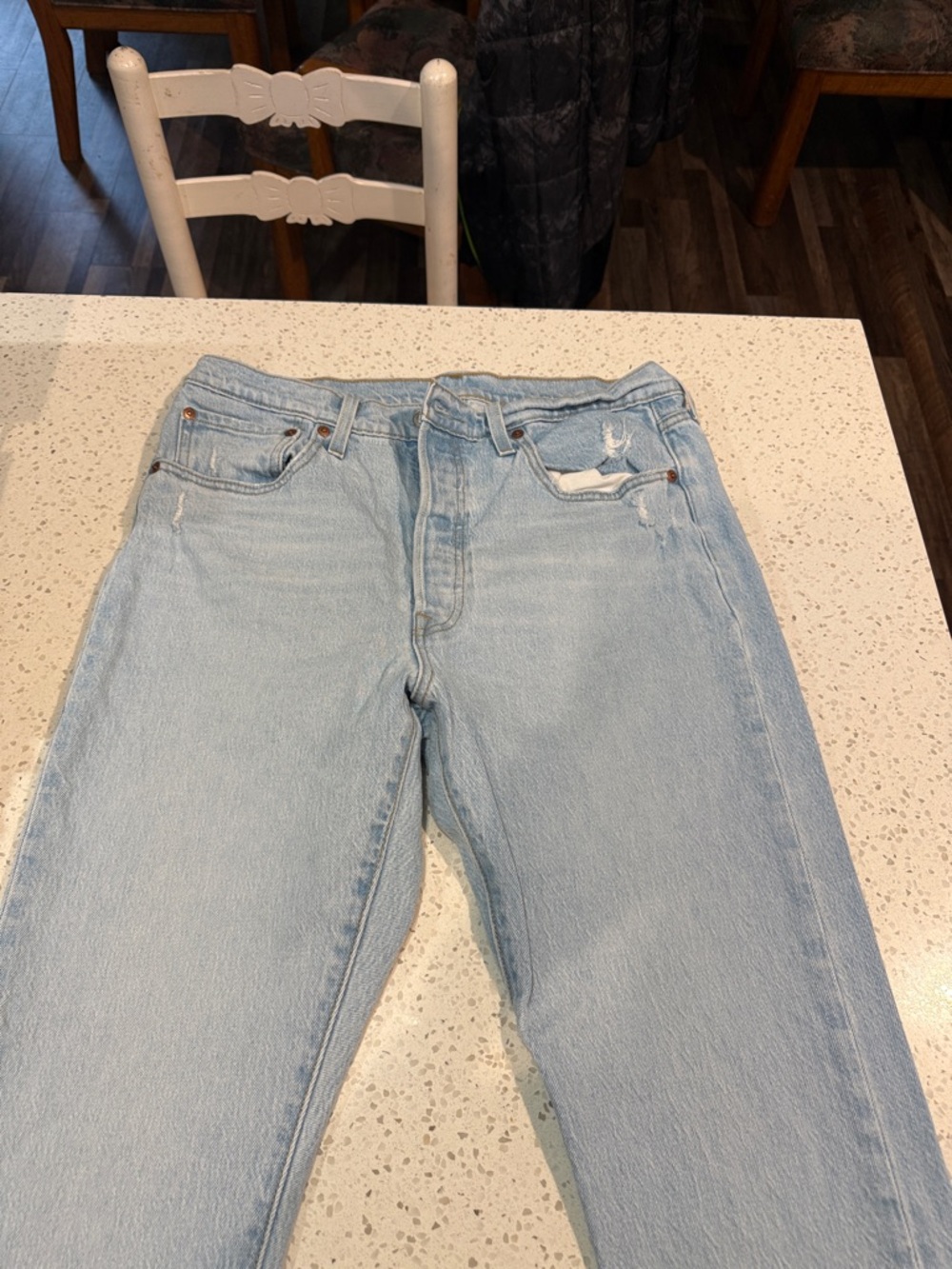 Levi's Light Blue Straight Leg Jeans
